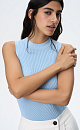 Fitted ribbed top - BRUSNIKA. Women clothes