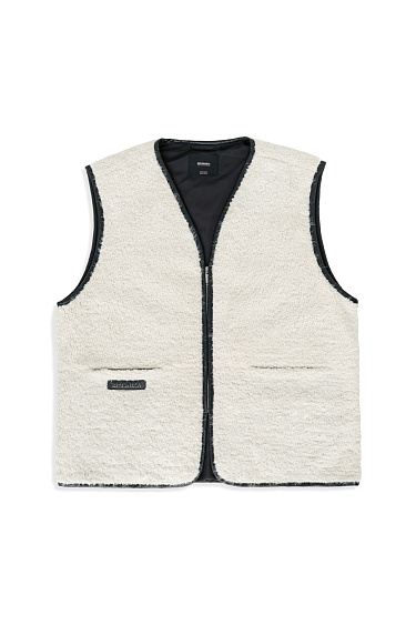 Oversized faux fur vest - BRUSNIKA Women Clothes