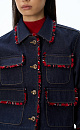Denim jacket with fringe - BRUSNIKA. Women clothes