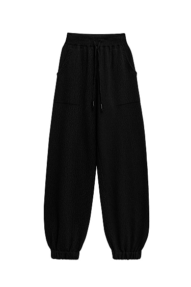 Knitted trousers made of cotton - BRUSNIKA Women Clothes