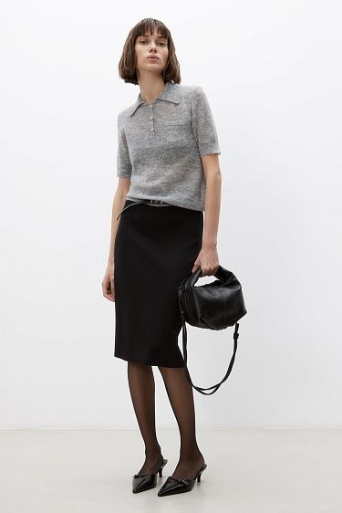 Figure-hugging midi skirt - BRUSNIKA Women Clothes