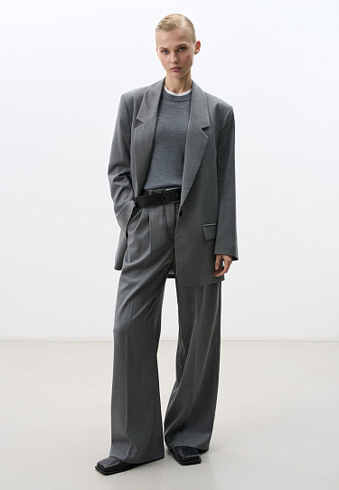 Palazzo trousers with creases - BRUSNIKA Women Clothes