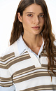 Striped viscose polo - BRUSNIKA. Women clothes