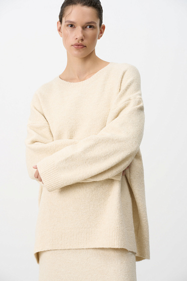 Jumper with dropped shoulder line - BRUSNIKA Women Clothes