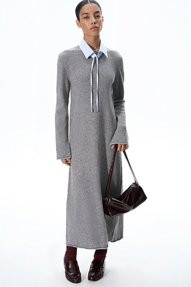 Knitted Maxi Dress - BRUSNIKA Women Clothes