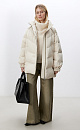 Quilted down jacket made of textured nylon - BRUSNIKA. Women clothes