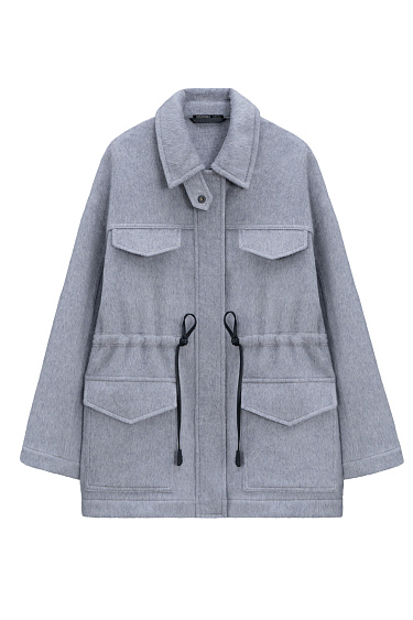 100% wool jacket with drawstring - BRUSNIKA Women Clothes