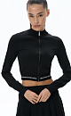 Cropped viscose bomber jacket - BRUSNIKA. Women clothes