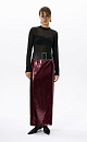 Shiny Midi Skirt - BRUSNIKA. Women clothes