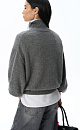 Fox-fur jumper with a high collar - BRUSNIKA. Women clothes