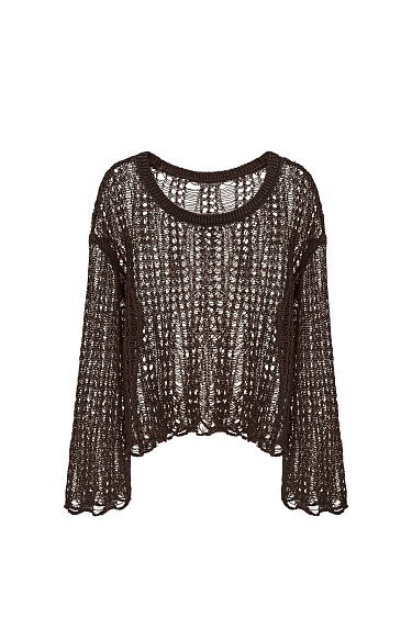 Semi-sheer jumper - BRUSNIKA Women Clothes