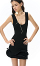 Mini dress with flounces - BRUSNIKA. Women clothes