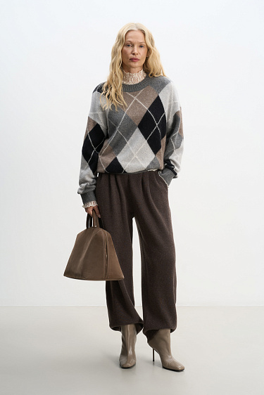 Argyle patterned jumper - BRUSNIKA Women Clothes