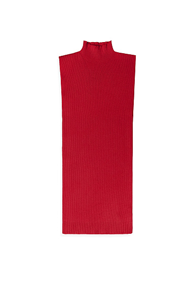knitted viscose top with a high neck - BRUSNIKA Women Clothes