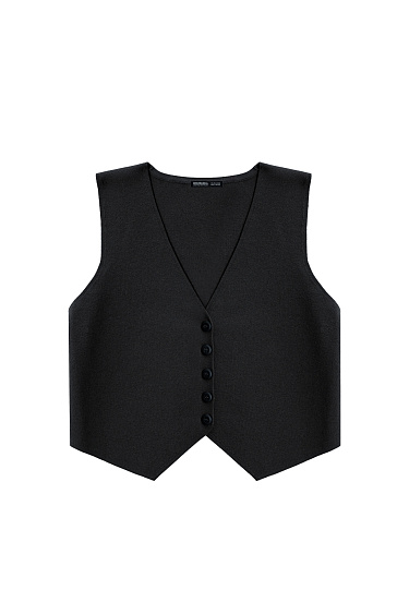 Knitted viscose vest - BRUSNIKA Women Clothes