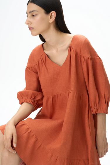 Linen dress - BRUSNIKA Women Clothes