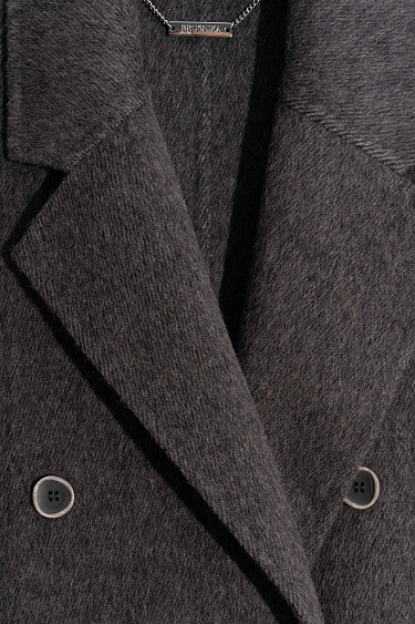 Double-breasted wool coat - BRUSNIKA Women Clothes