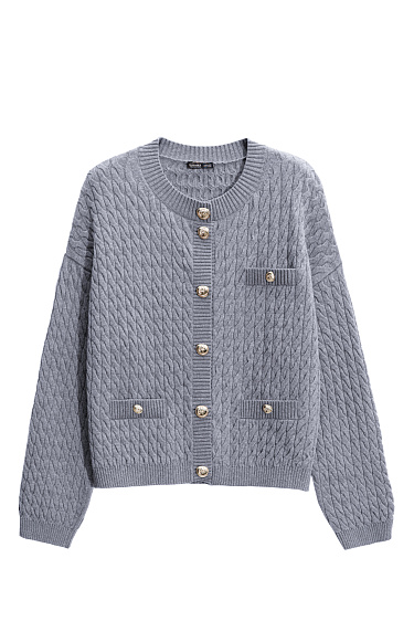 Extrafine Merino Wool Cardigan - BRUSNIKA Women Clothes