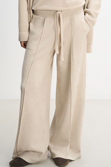 Wide cashmere trousers - BRUSNIKA Women Clothes