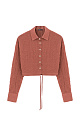 Cropped cotton gauze shirt - BRUSNIKA. Women clothes