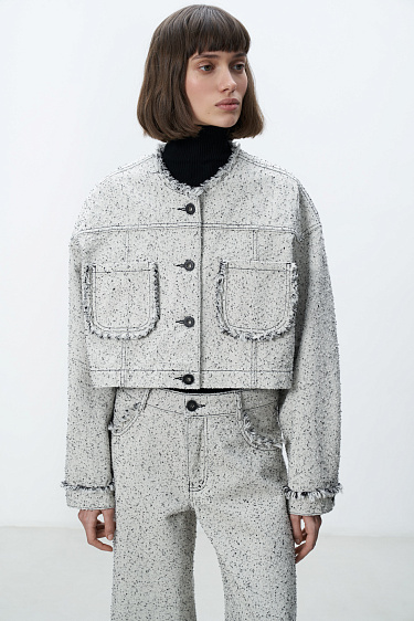 Fringed Jacket - BRUSNIKA Women Clothes