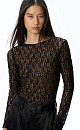 Lace longsleeve with sequins - BRUSNIKA. Women clothes