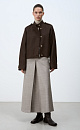 Woolen bomber jacket with a stand collar - BRUSNIKA. Women clothes