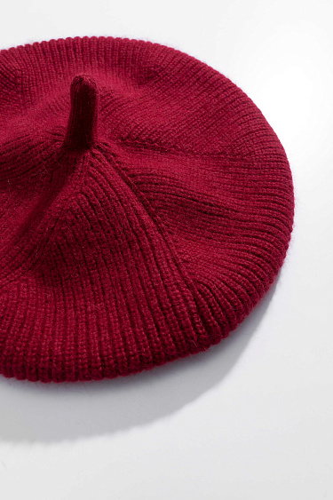 beret made of raccoon down - BRUSNIKA Women Clothes