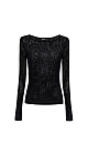 Organic cotton long sleeve top - BRUSNIKA. Women clothes