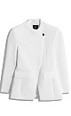 Viscose jacket with large shoulders - BRUSNIKA. Women clothes