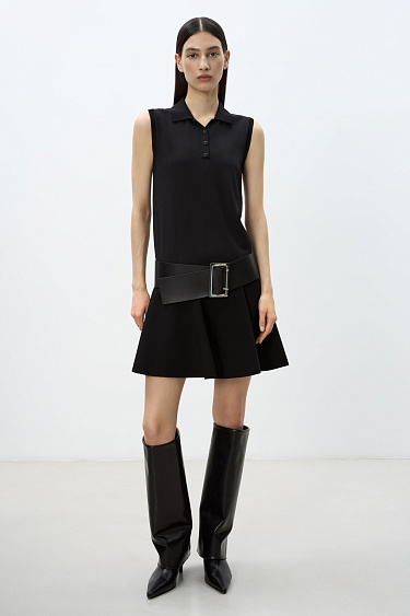 Knitted Mini Skirt - BRUSNIKA Women Clothes
