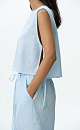 Linen tie top - BRUSNIKA. Women clothes