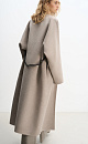 Wool coat with an asymmetrical lapel - BRUSNIKA. Women clothes
