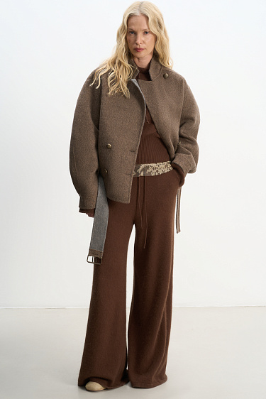 wool jacket with a raglan sleeve - BRUSNIKA Women Clothes