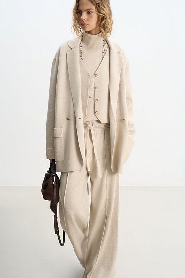 Wide cashmere trousers - BRUSNIKA Women Clothes