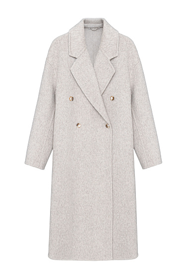 Double-breasted wool coat - BRUSNIKA Women Clothes