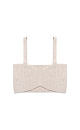 Cashmere and wool blend crop top - BRUSNIKA. Women clothes
