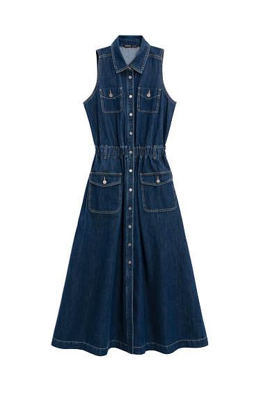 Denim dress with pockets - BRUSNIKA Women Clothes