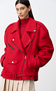 Wool-blend biker jacket - BRUSNIKA. Women clothes