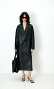 Faux leather A-line skirt - BRUSNIKA. Women clothes