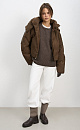 Down jacket with a stand-up collar - BRUSNIKA. Women clothes