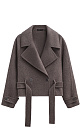 Short trench coat made of wool - BRUSNIKA. Women clothes