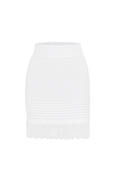 Fringed mini skirt - BRUSNIKA Women Clothes