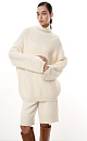 Alpaca jumper with dropped shoulder line - BRUSNIKA. Women clothes