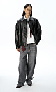 Eco-leather jacket with scuffs - BRUSNIKA. Women clothes