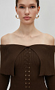 Off-the-shoulder knit top - BRUSNIKA. Women clothes