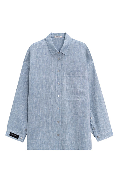 Shirt with patch pocket - BRUSNIKA Women Clothes