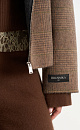 Plaid Stand Collar Jacke - BRUSNIKA. Women clothes