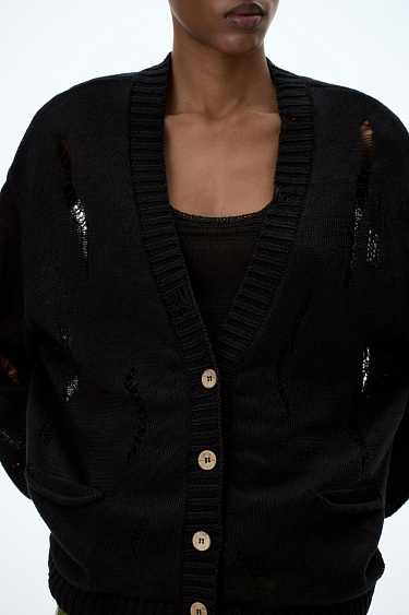 Linen cardigan - BRUSNIKA Women Clothes