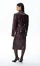 Textured faux leather midi skirt - BRUSNIKA. Women clothes